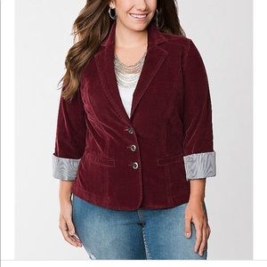 Corduroy Burgandy Blazer